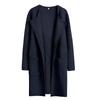 Woolen Coat Women Autumn Korean Fashion Casual Loose Women Coat Solid Color Button-Less Cardigan Coat