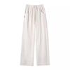 Plus Size High Waist Wide Leg Pants for Women - Spring & Autumn Casual Straight Leg Style, fits up to 200 lbs.