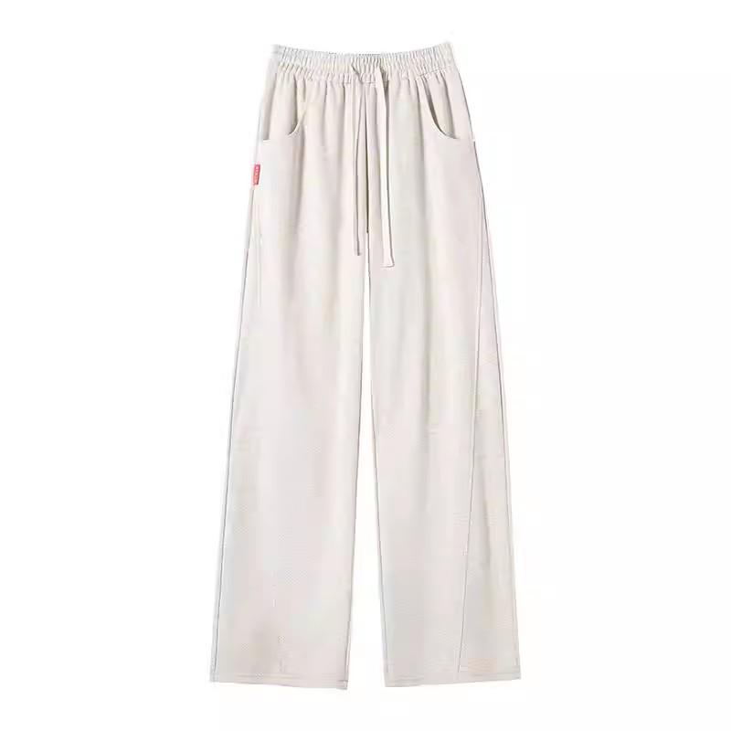 Plus Size High Waist Wide Leg Pants for Women - Spring & Autumn Casual Straight Leg Style, fits up to 200 lbs.