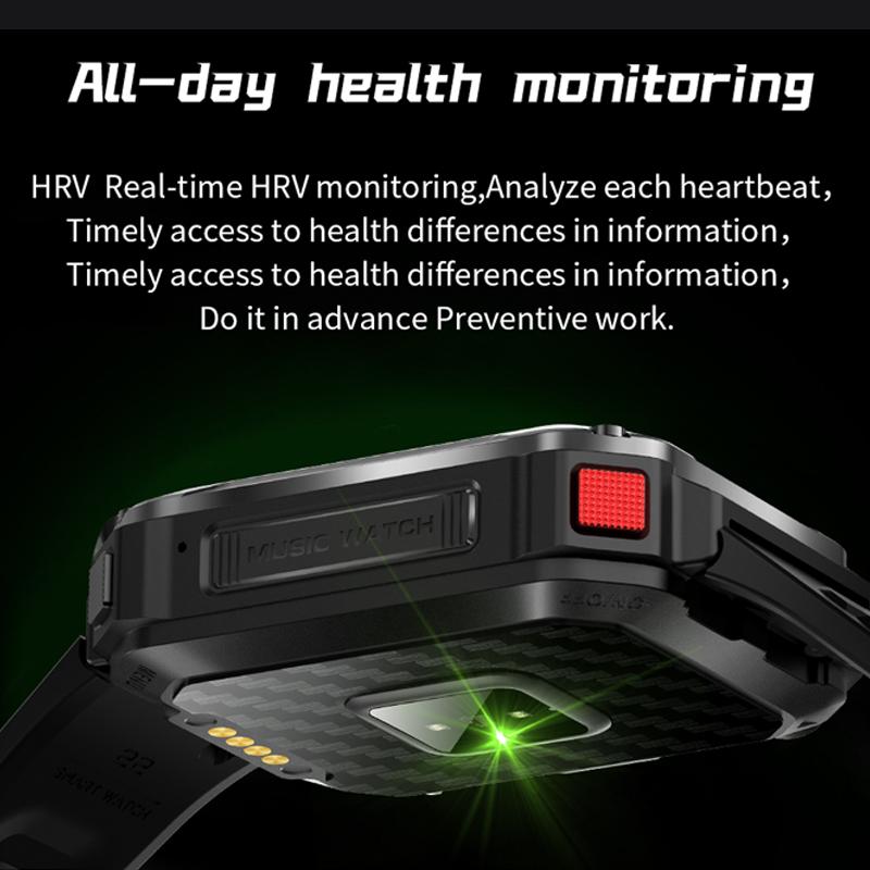 Smart Watch 3 In 1 Wireless Headset 4gb Memory 400 Mah Battery 1.96 Inch Screen Bluetooth Call Smartwatch Men Women+box