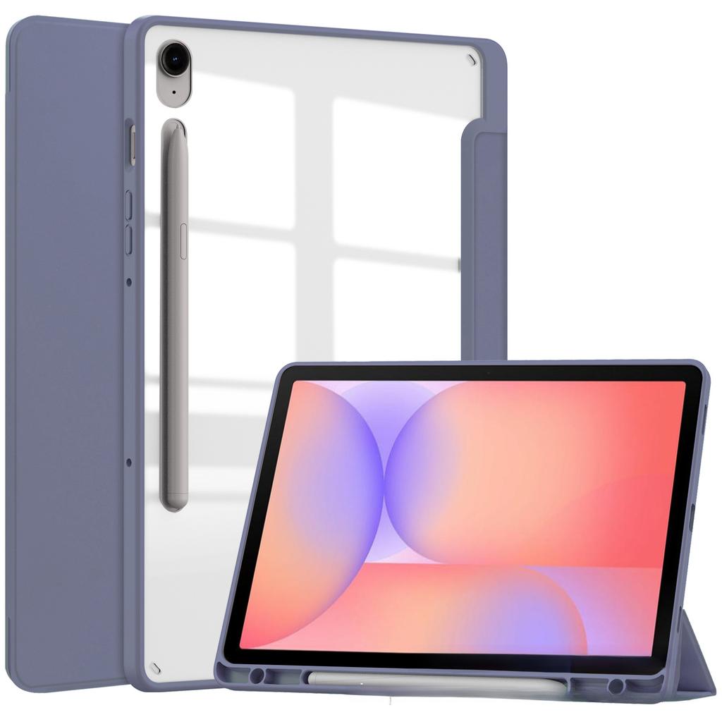 Custodia per Tablet per Galaxy Tab S10 Lite /S10FE/S9FE/S9 X400 Acrilico Trasparente Porta Penna