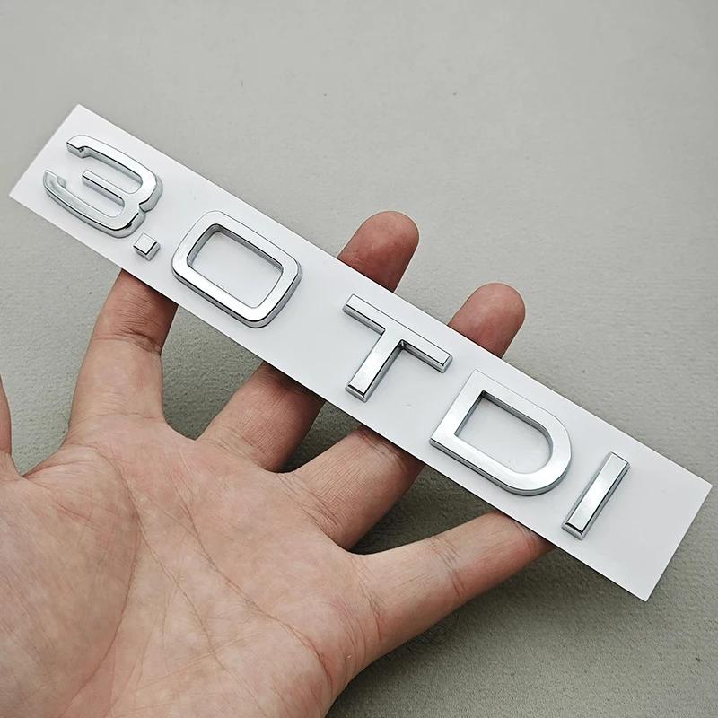 Logo de Voiture ABS 3D 1.9 2.0 2.8 3.0 4.2 TDI 3.6 Autocollant Emblème de Coffre Badge Arrière Pour Audi A3 A4 A5 A6 A7 A8 Q3 Q5 Q7 Q8 Accessoires