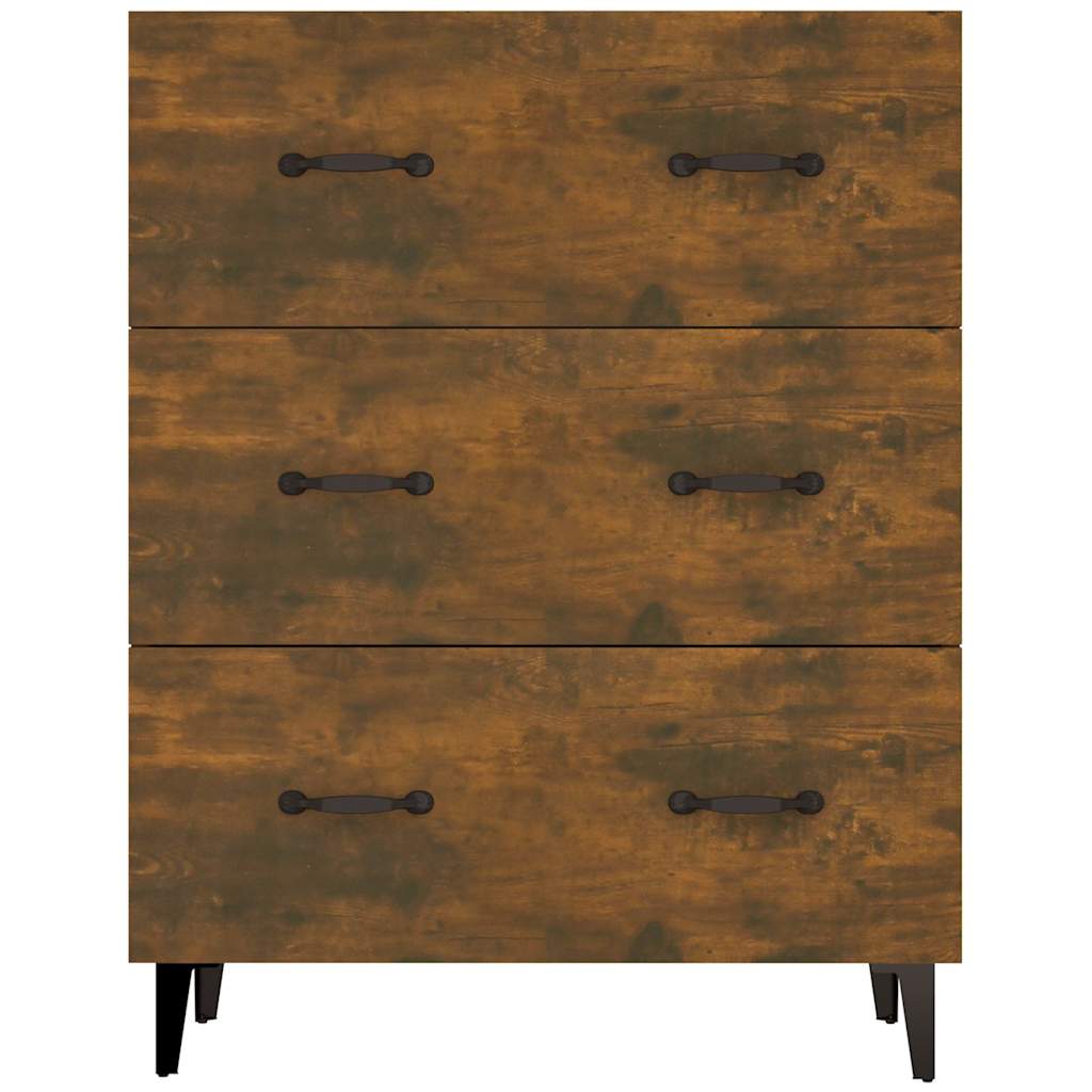 vidaXL Sideboard Räuchereiche 69,5x34x90 cm Holzwerkstoff