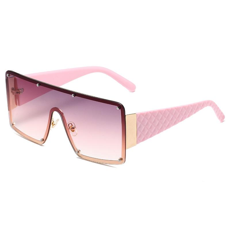 New Large Frame Joined Body Sunglasses Women Brand Designer Luxury Sun Glasses Outdoor Leisure Women Eyewear Uv400