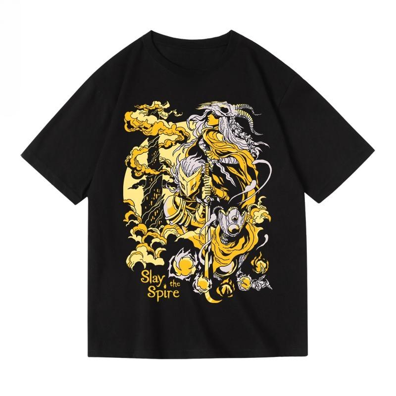 

2024 Killing Minaret Meat Pigeon Game Europe and The United States Peripheral Pattern Printed Cotton Short Sleeve Half-sleeve 4XL