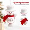 Christmas Plastic Bell Ornaments with Girl, High Heel, Snowman, Suitcase and Furry Earphone Charm Designs