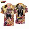 Dragon Ball Goku Fußballtrikot Japanischer Anime Grafik-T-Shirt Sportliches Schnelltrocknendes Herren-T-Shirt Kinderkleidung T-Shirt Y2k Damen