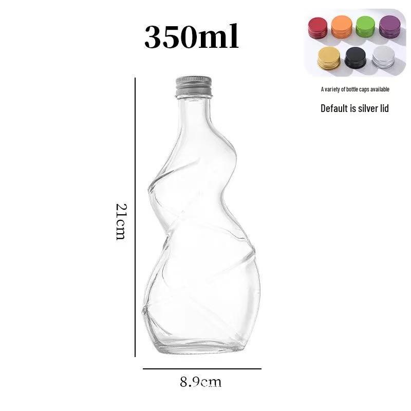 Creative Women's Flower & Fruit Beverage Bottles - New Style Sealed Glass Bottles for Home Brewing & Green Plum Wine
