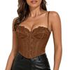 Women's Lace Trim Racerback Camisole Shapewear Top Slimming Bodysuit for Everyday Wear and Layering
