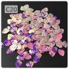 Yaleduo 8mm Mini Gold Shimmer Seashell Sequins - Eye Makeup, Stationery, DIY Jewelry, Epoxy Glitter