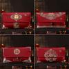Chinese Traditional Brocade Fabric Red Envelope Money Pocket Spring Festival New Year's Blessing Bag Wedding Marriage Gift Bags