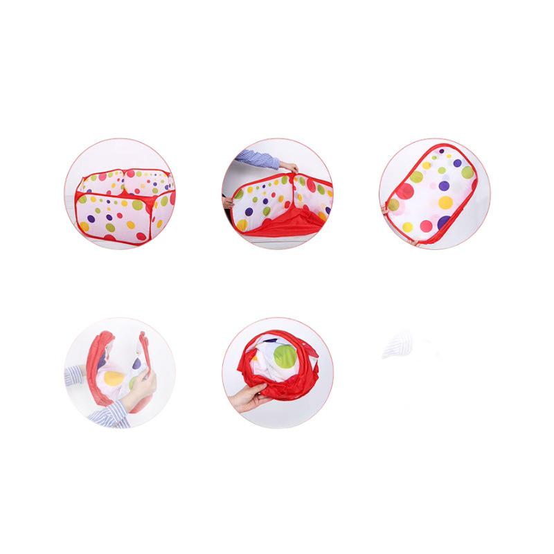 Skládací dětský stan a bazén s míčky s basketbalovým košem pro vnitřní hru