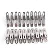 20Pcs/set Stainless Steel Spring Loaded Metal Laundry Clothes Clip Pegs