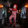 Horror Clown Outfit With Satin Material For Stage Show And Cosplay Events