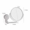 Wall Mirror Folding Arm Extend Bathroom Mirror Without Drill Swivel Bathroom Mirror Suction Arm Double Sided Cosmetic Makeup