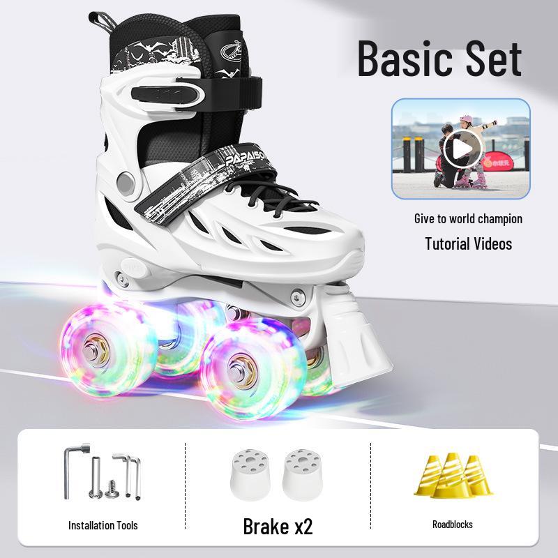 Flashing Roller Skates for Beginners: Adults & Kids, Boys & Girls, Professional Quality