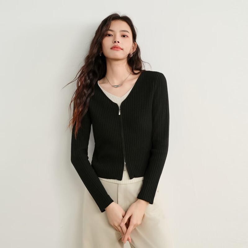 Elva' Island Women's Faux Two-Piece Knit Sweater