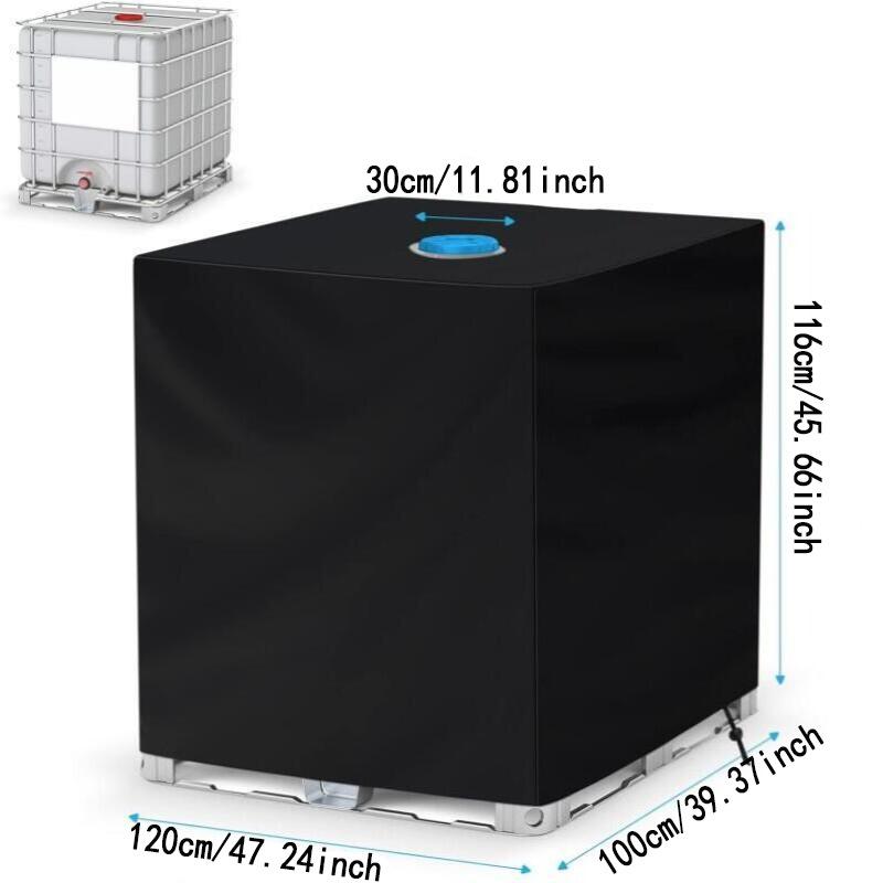 IBC Tank Protective Cover - 420D Oxford Cloth, 1000L, Sun & Dust Protection for Water Barrels
