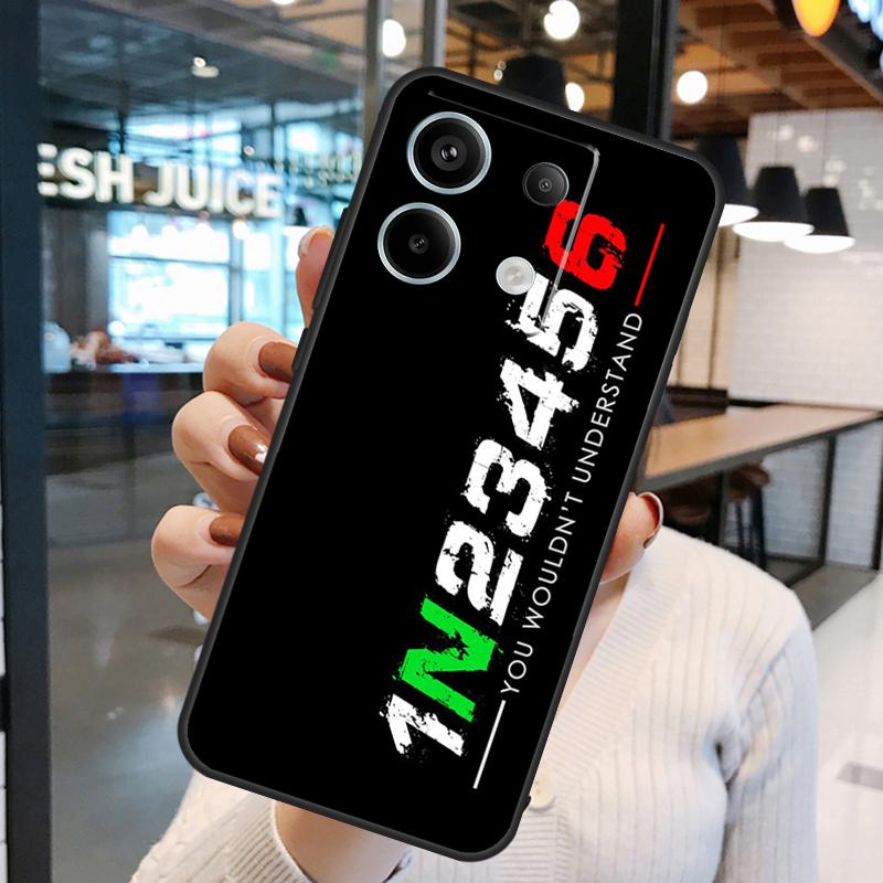 1N23456 Motorcycle Case For Xiaomi Redmi Note 14 Pro 10 11 12 13 15 Pro Plus Redmi 15 10C 12C 13C 14C 15C Cover