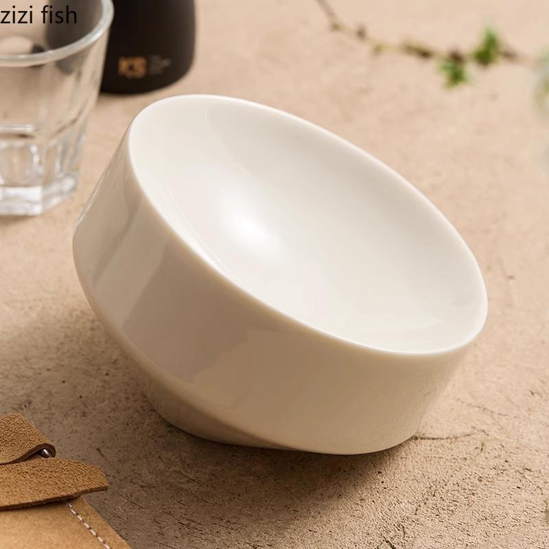 Assiette Céramique Créative Bord Biseauté Assiette Spéciale Dessert Assiette Dim Sum Assiettes à Sushi Assiettes de Présentation Hôtel Cuisine Moléculaire