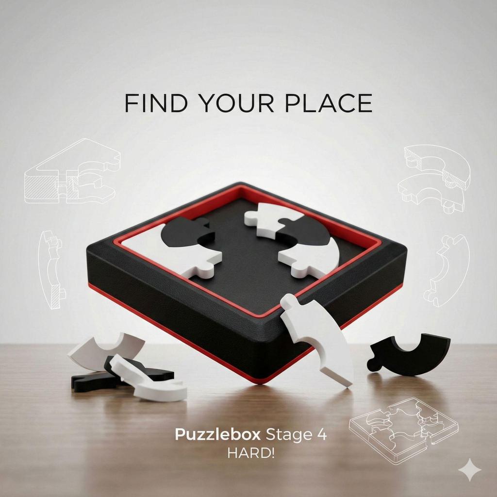 23-Piece Level 10 Acrylic Transparent Puzzle: High-Difficulty Brain-Burning Challenge for Adults
