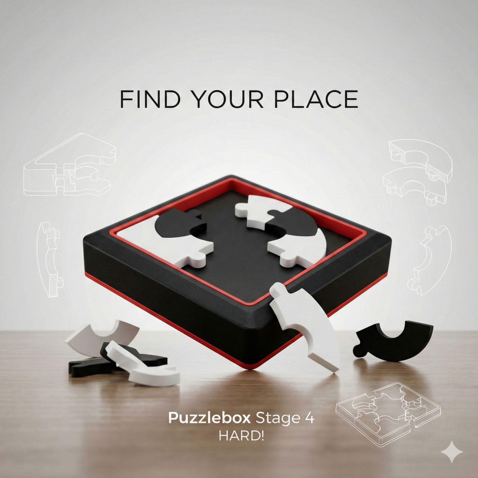 23-Piece Level 10 Acrylic Transparent Puzzle: High-Difficulty Brain-Burning Challenge for Adults