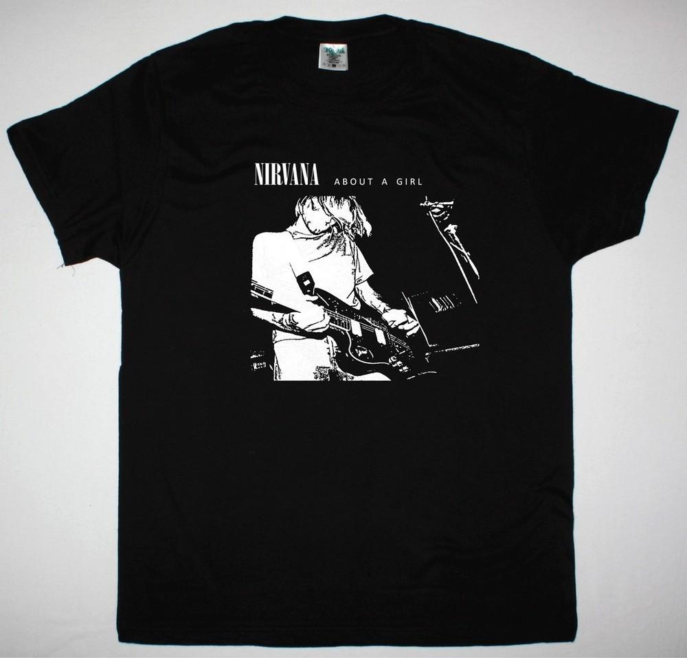 NIRVANA ABOUT A GIRL NEW BLACK TSHIRT Unisex T-Shirt M