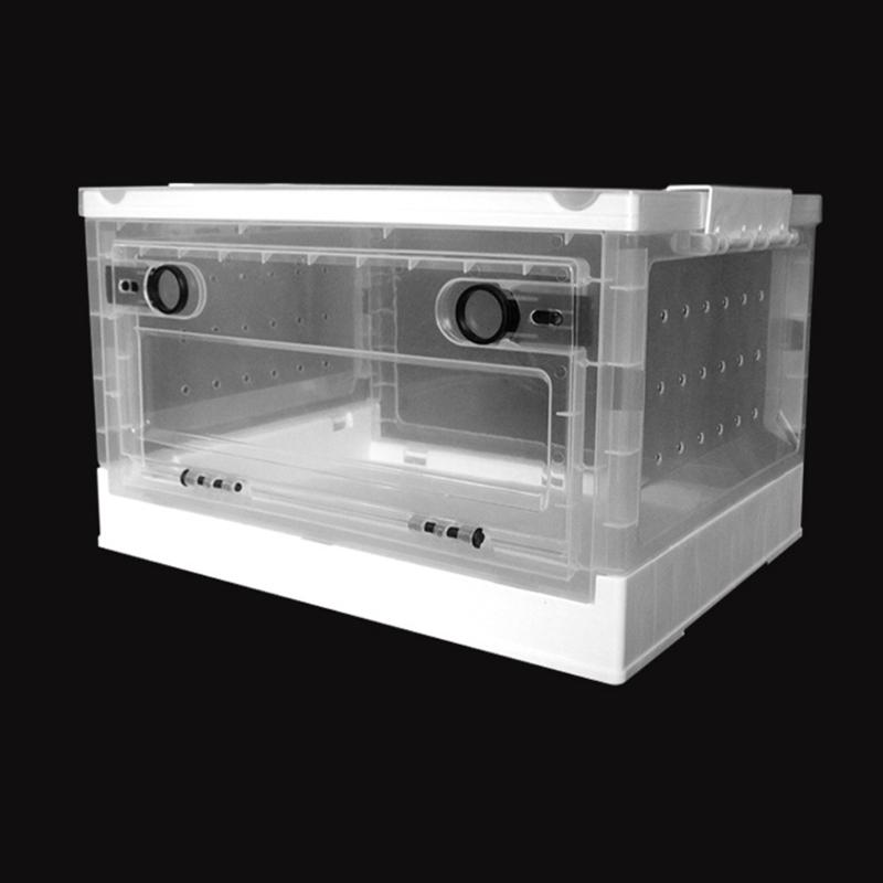 Large Lizards Habitat Box Featuring Ventilated Cover and Detachable Waste Tray For Home Use