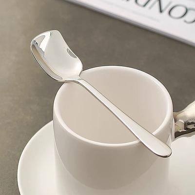 Stainless Steel Spoon Dessert Cake Spoon Coffee Mixing Spoon Golden Ice Cream Scoop Yogurt Spoon Kitchen Seasoning Spoon