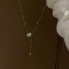 Cold flash diamond zircon gourd fringed necklace does not fade versatile neck chain light luxury exquisite collarbone chain
