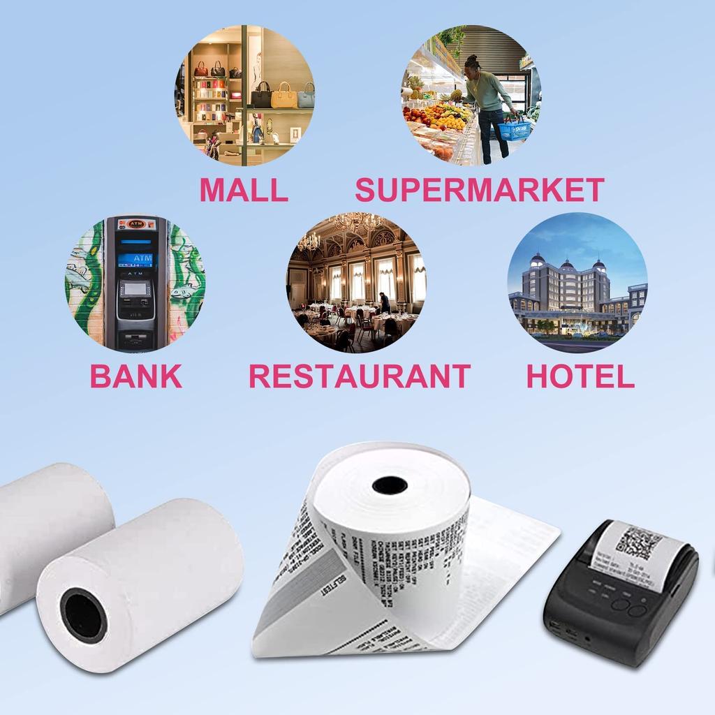 Termal Kağıt Ruloları - BPA FREE - Fiş kağıdı ruloları - Satış Noktası Kasa - Termal yazıcı kağıdı - Kredi Kartı Kağıdı - POS sistemleri için