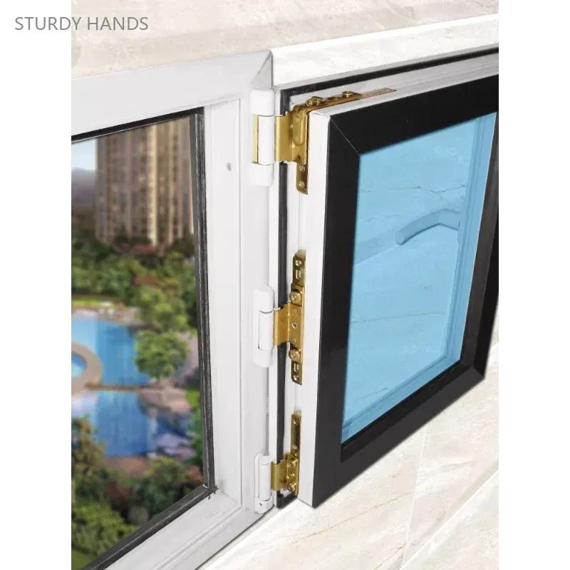 1PCS Carbon Steel Plastic Steel Door and Window Hinge, Balcony Inner and Outer Sliding Window Hinge Hardware Accessories