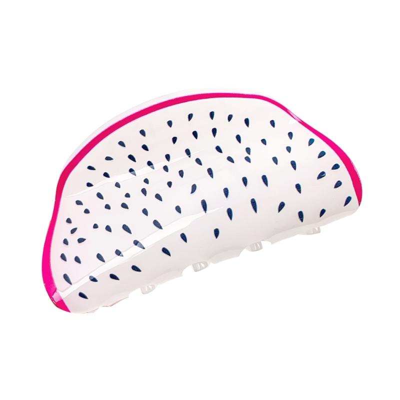 Cute Fruit Shaped Hair Claw Acrylic Hairpin Multifunctional Hair Clip Hairpieces Creative Children's Hair Decoration