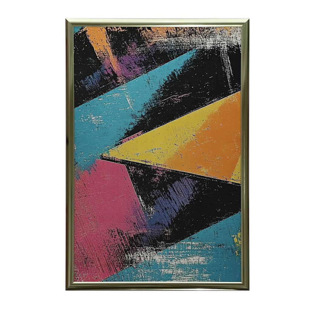 Odważne Kształty Odważne Kształty, 50X70 Cm, Rama Drewniana Jasny Dąb, Papier Matowy 230 Gsm