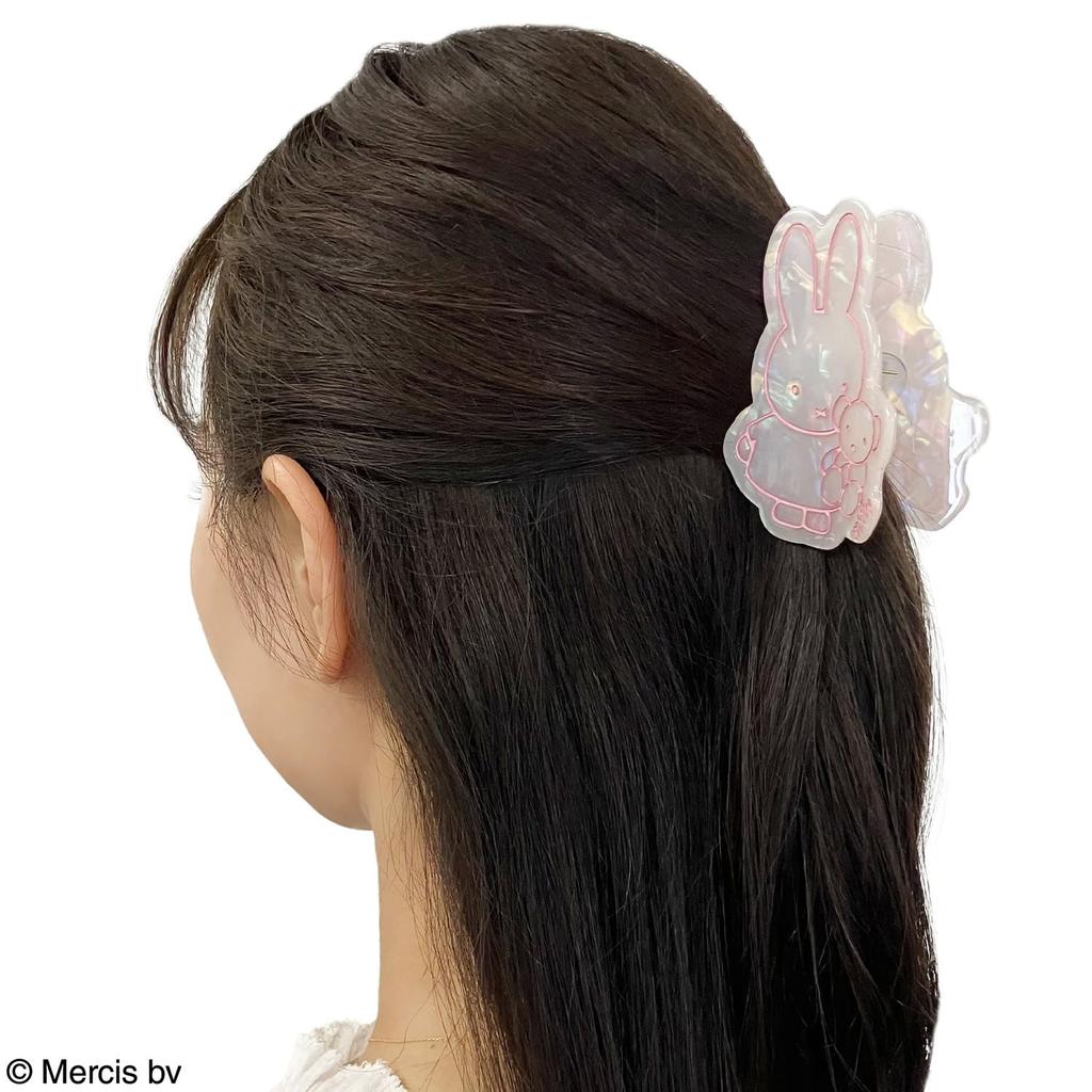 SHOBIDO Miffy Hair Sherbet Color Accessory Series Miffy MF46553 Die-Cut Clip, <WHITE>