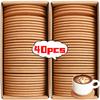 40/1 pièce Dessous de Verre Antidérapants en Liège Naturel Bois Rond Tapis pour Tasses Boissons Thé Café Support Coussinets Isolants Thermiques en Liège Décoration de Table