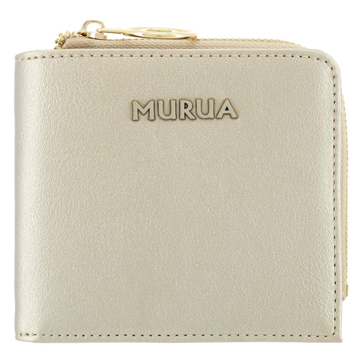 

Bifold Wallet Mini Wallet Compact Custom Model Ladies Simple Limited to Our Company Gold [Murua] MR-W903 золотий