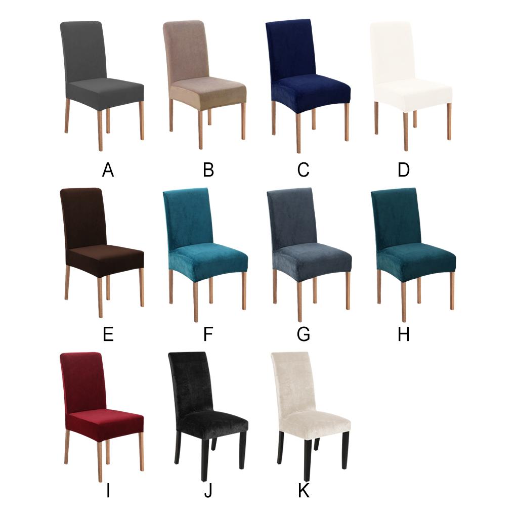 4pcs Polyester High Elastic And Breathable Chair Cover For Kitchen Chairs Protective Chair Covers