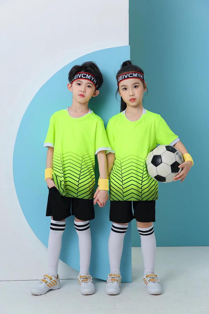 Soccer Uniform Set Male And Female College Students Short Sleeve Sports Adult Children Quick Dry Training Uniform Competition Team Uniform Fb04
