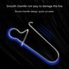 High Strength Rolling Ball Bearing Snaps Fishing Barrel Swivels and Clip Lure Connector Clip for Saltwater Freshwater
