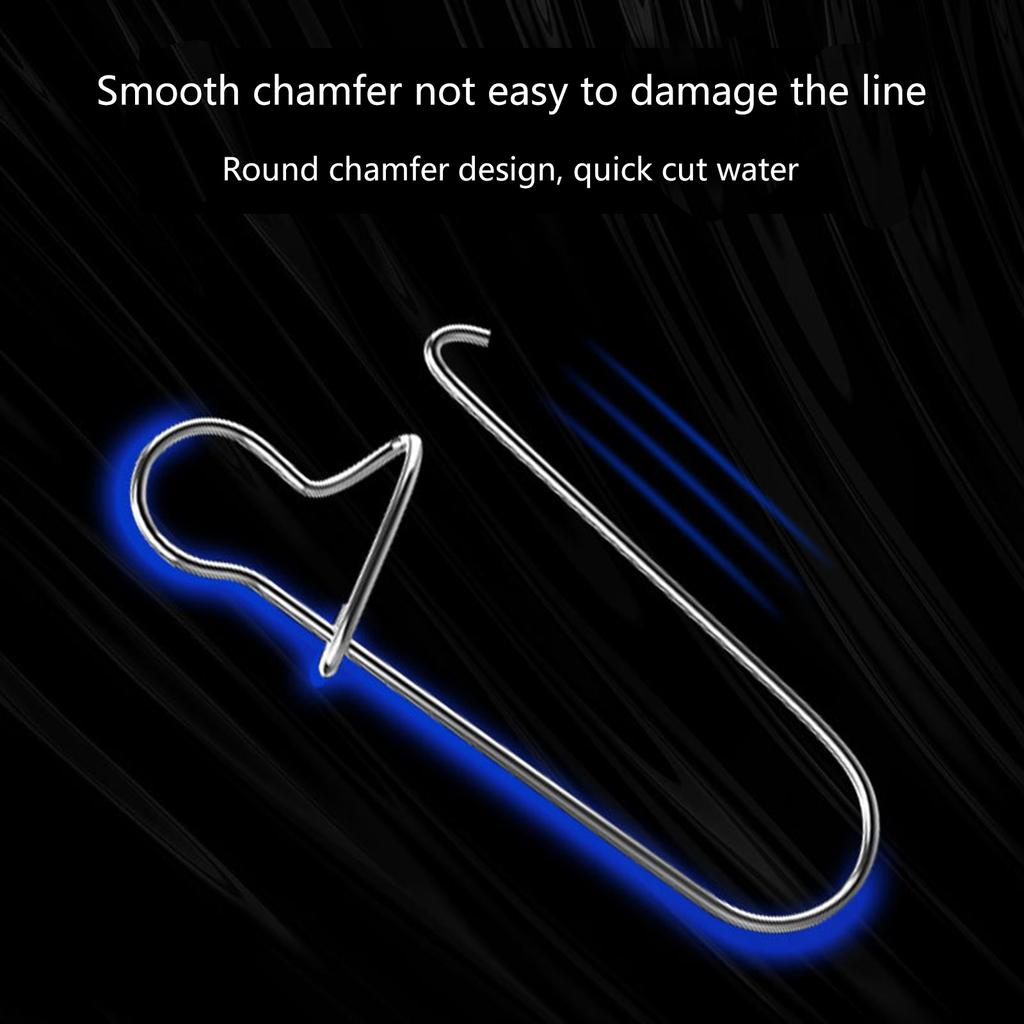 High Strength Rolling Ball Bearing Snaps Fishing Barrel Swivels and Clip Lure Connector Clip for Saltwater Freshwater