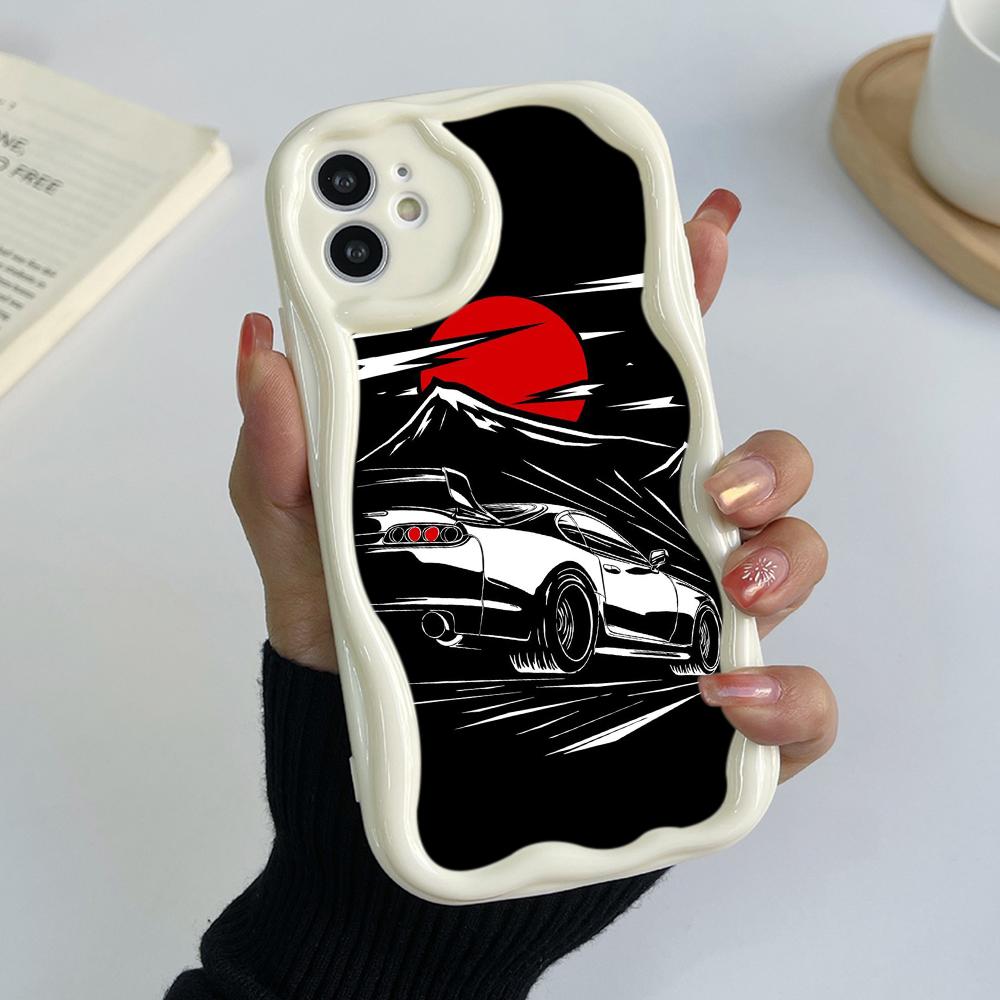 Ae78 Fashion Car Pattern Design Art Ochronne etui na telefony do Xiaomi Poco X5 F6 Redmi Note 13 12 11 Pro 13C 12C A3 Huawei Honor Wave TPU Tylna obudowa