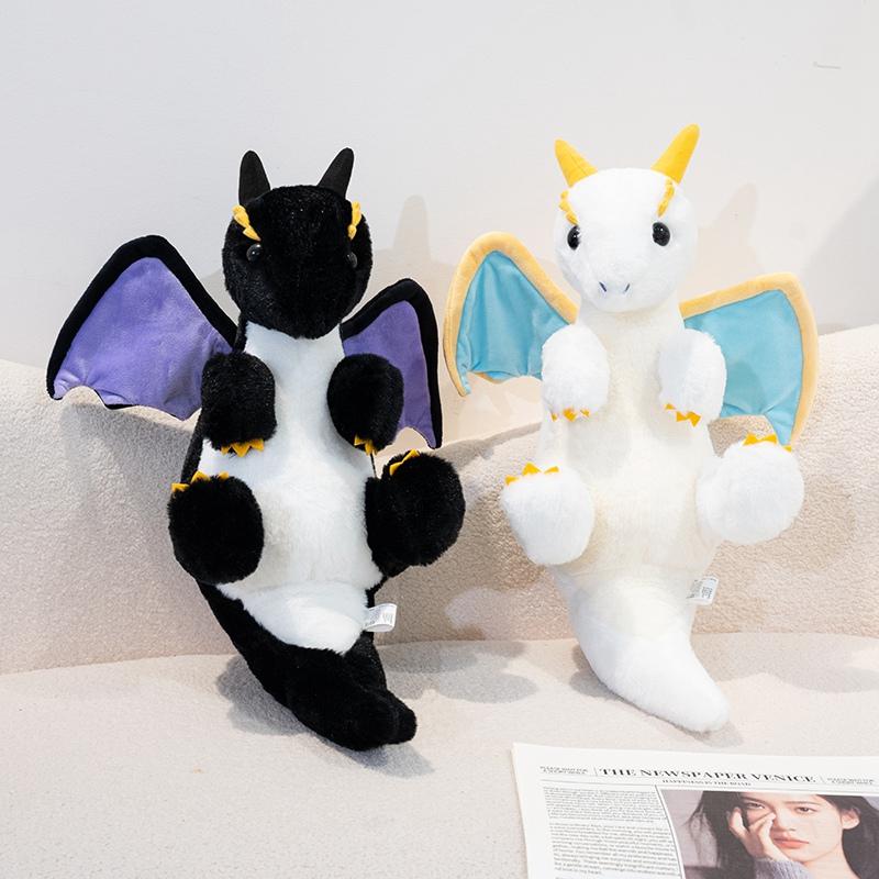 42/55Cm Fly Dragon Plush Toys Cute Animal Stuffed Pillow Doll Kawaii Room Decor Cartoon Soft Model For Kids Xmas Halloween Gifts