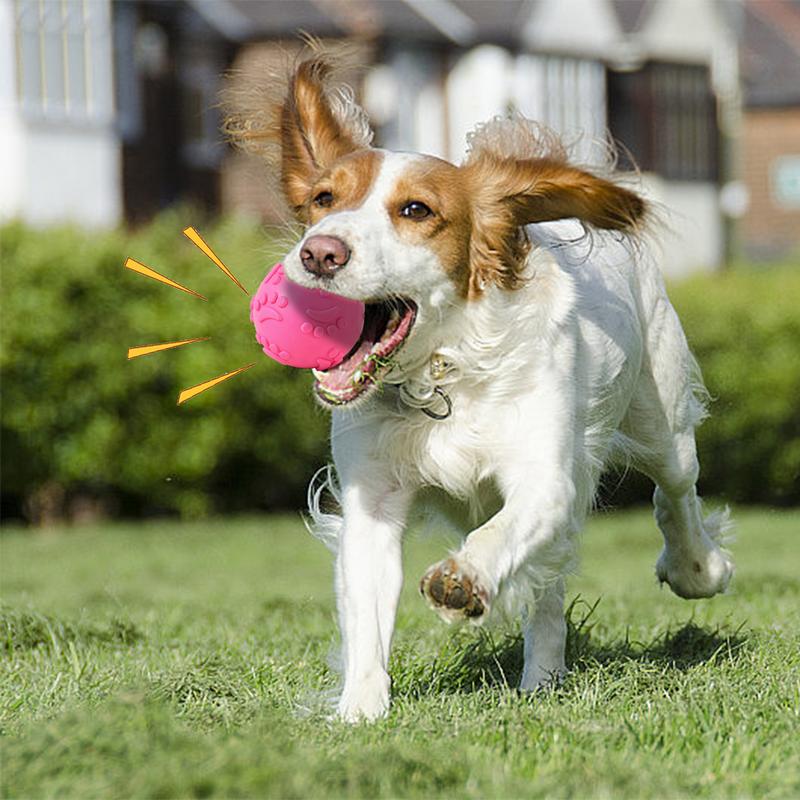Hundekauspielzeug Quietschspielzeug Ball Quietscher Kaukugel Spielzeug Outdoor Quietsch-Hundespielzeug für kleine, mittelgroße und große Hunde