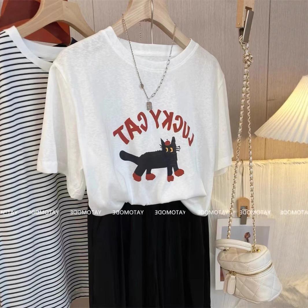 

Women s 2026 White Snowflake Cotton Short-Sleeve T-shirt: New Summer Loose Fit Top 3XL (up to 220 jin) белый