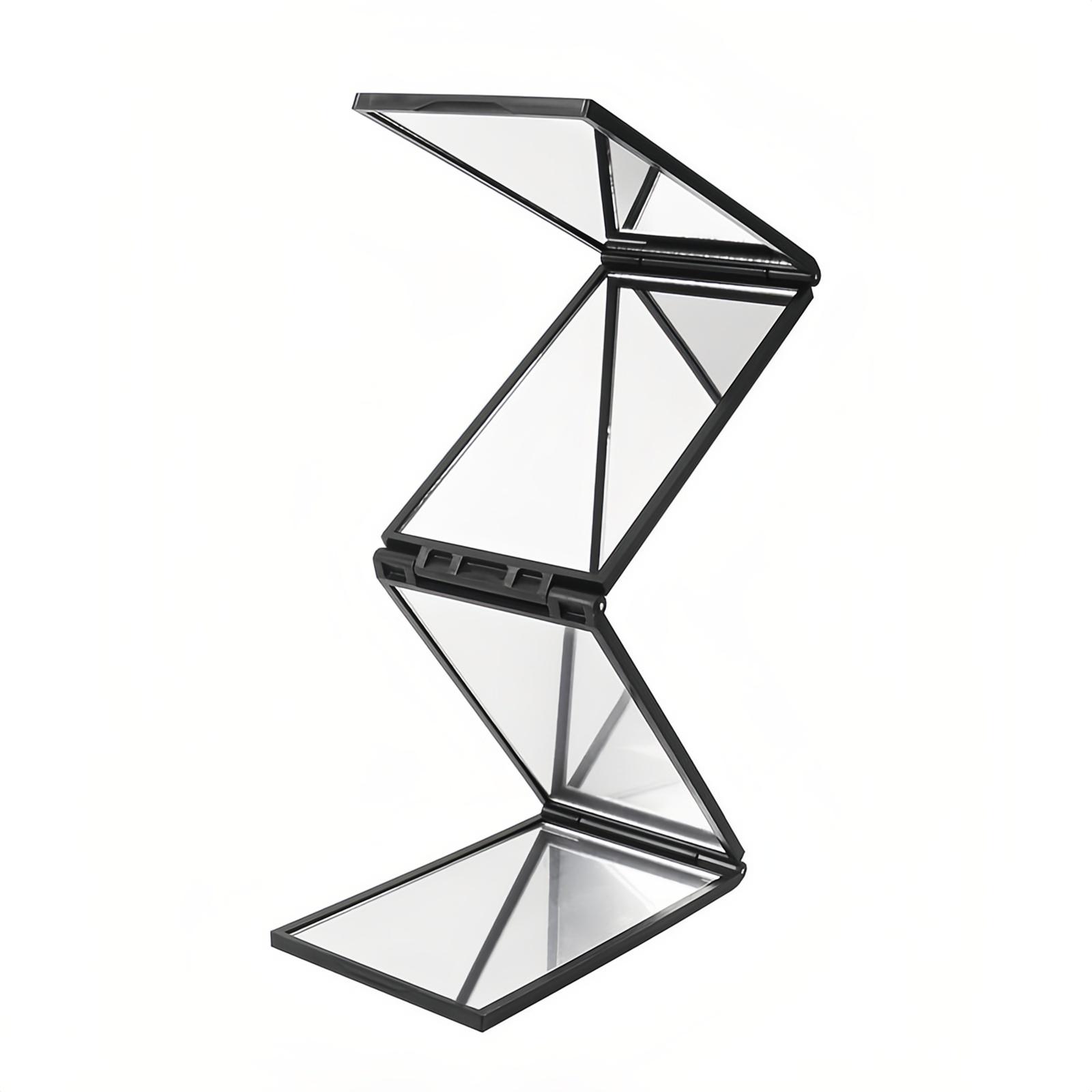 

Складное четырехстороннее зеркало, многоугольное зеркало, креативное складное зеркало, наружное зеркало для подкраски 13×7cm