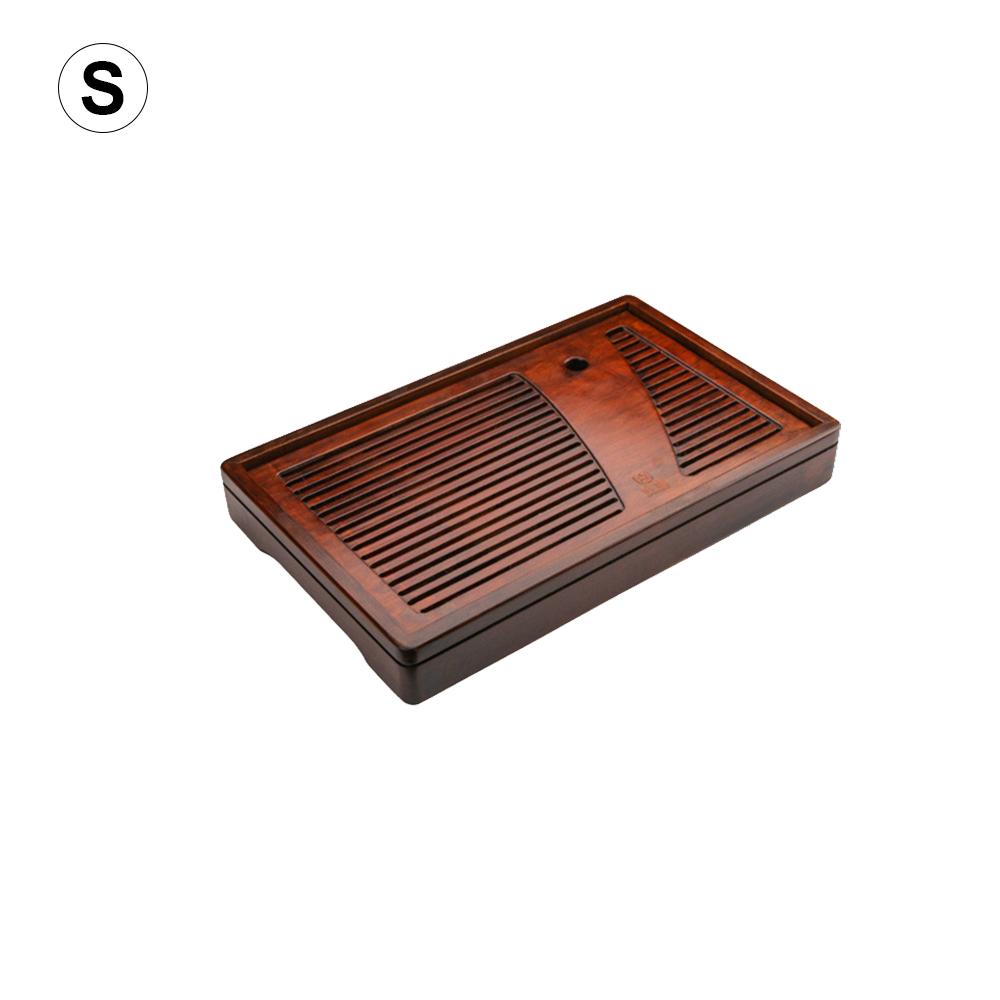Chinese Bamboo Tea Tray Drainage Water Storage Kung Fu Tea Set Drawer Household Board Chinese Storage Tray