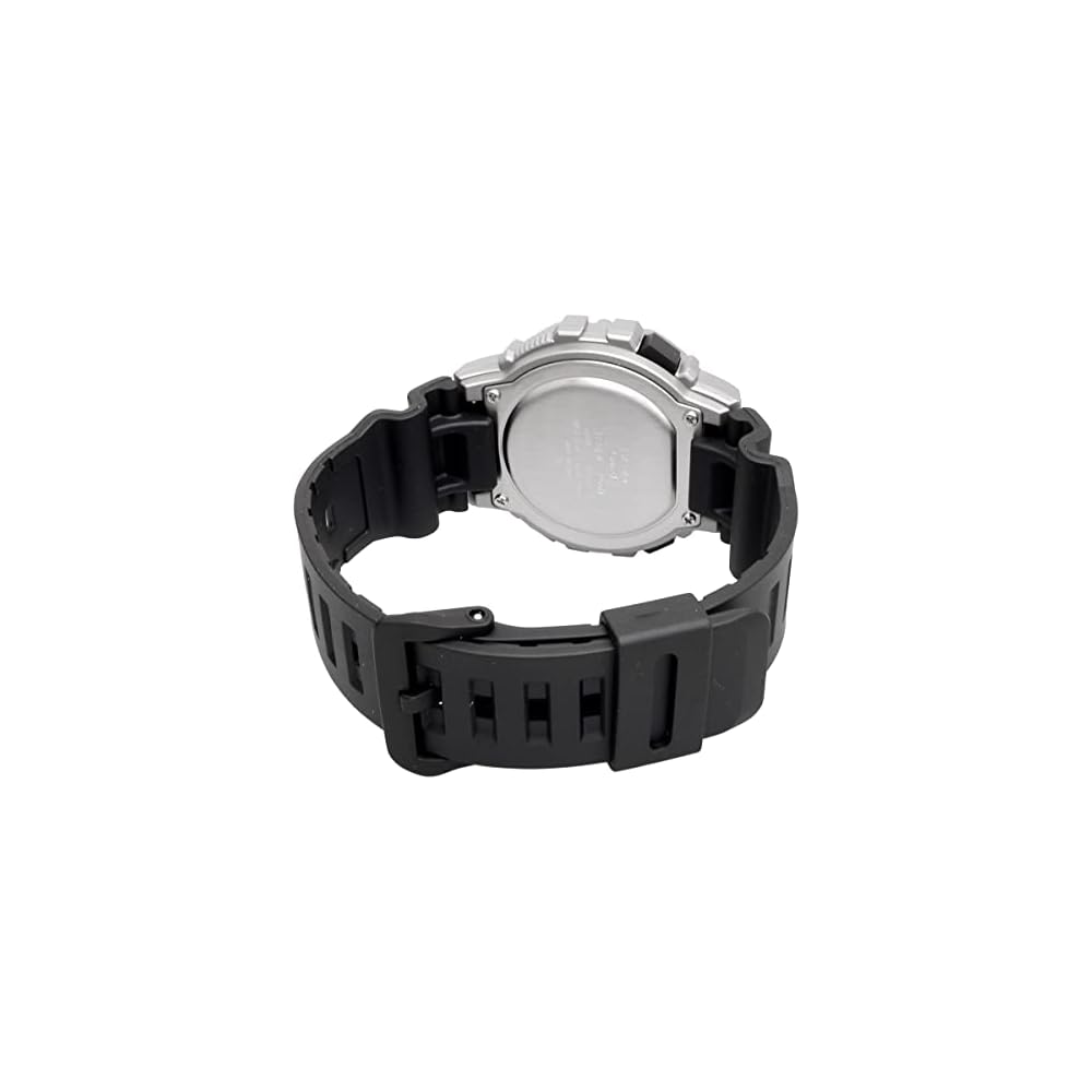 Casio Sports Gear Digital Men's Watch 60 Lap Memory Function Silver Black