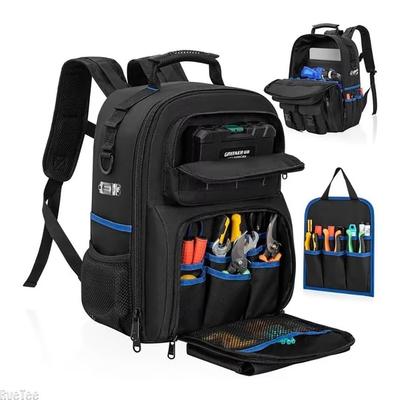 Sac à dos à outils grande capacité résistant à l'usure Organisateur d'outils épaissi imperméable Sac à outils pour électricien