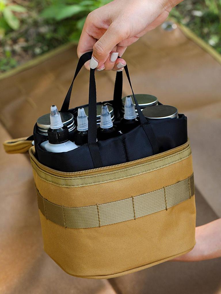 Outdoor Portable Seasoning Bottle Set for Camping and Picnic - Sealed Oil and Spice Storage Bag Combination